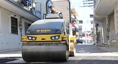 Başkan Önal, asfalt çalışmalarını yerinde inceledi