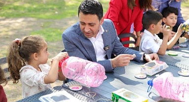 Başkan Önal, çocuklar ve annelerle doğa için buluştu