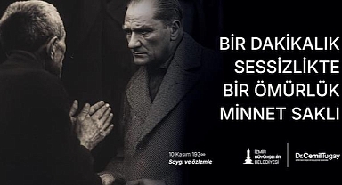 Başkan Tugay: Atatürk, en büyük eseri olan Cumhuriyet ile sonsuza dek yaşayacak