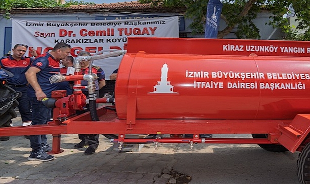 Büyükşehir'in köylere dağıttığı tankerler ormanları kurtarıyor